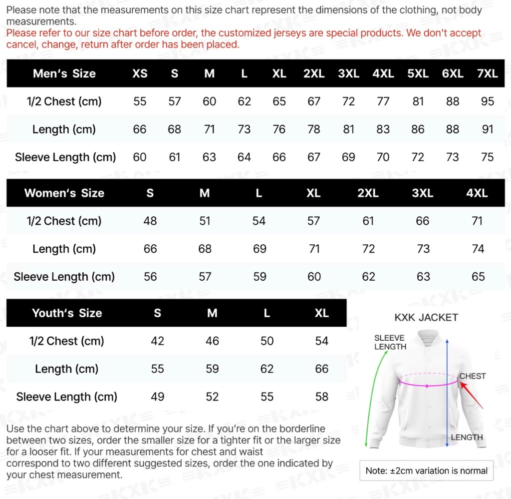 Size Chart CM