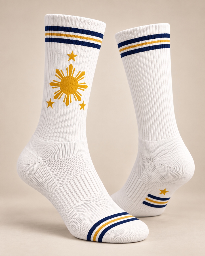 KALBO Sun & Stars Athletic Crew Socks